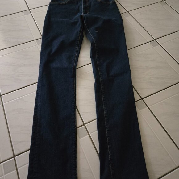 Acne Needle Soft Raw Skinny Jeans Dark Blue 31/32 - Picture 3 of 5